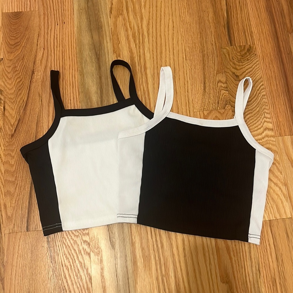 Women’s Black and White Tank Tops